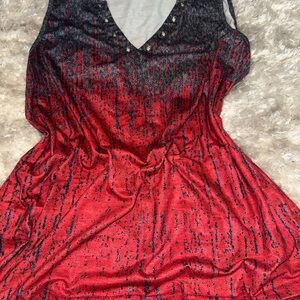 Red and Black Sleeveless tank
